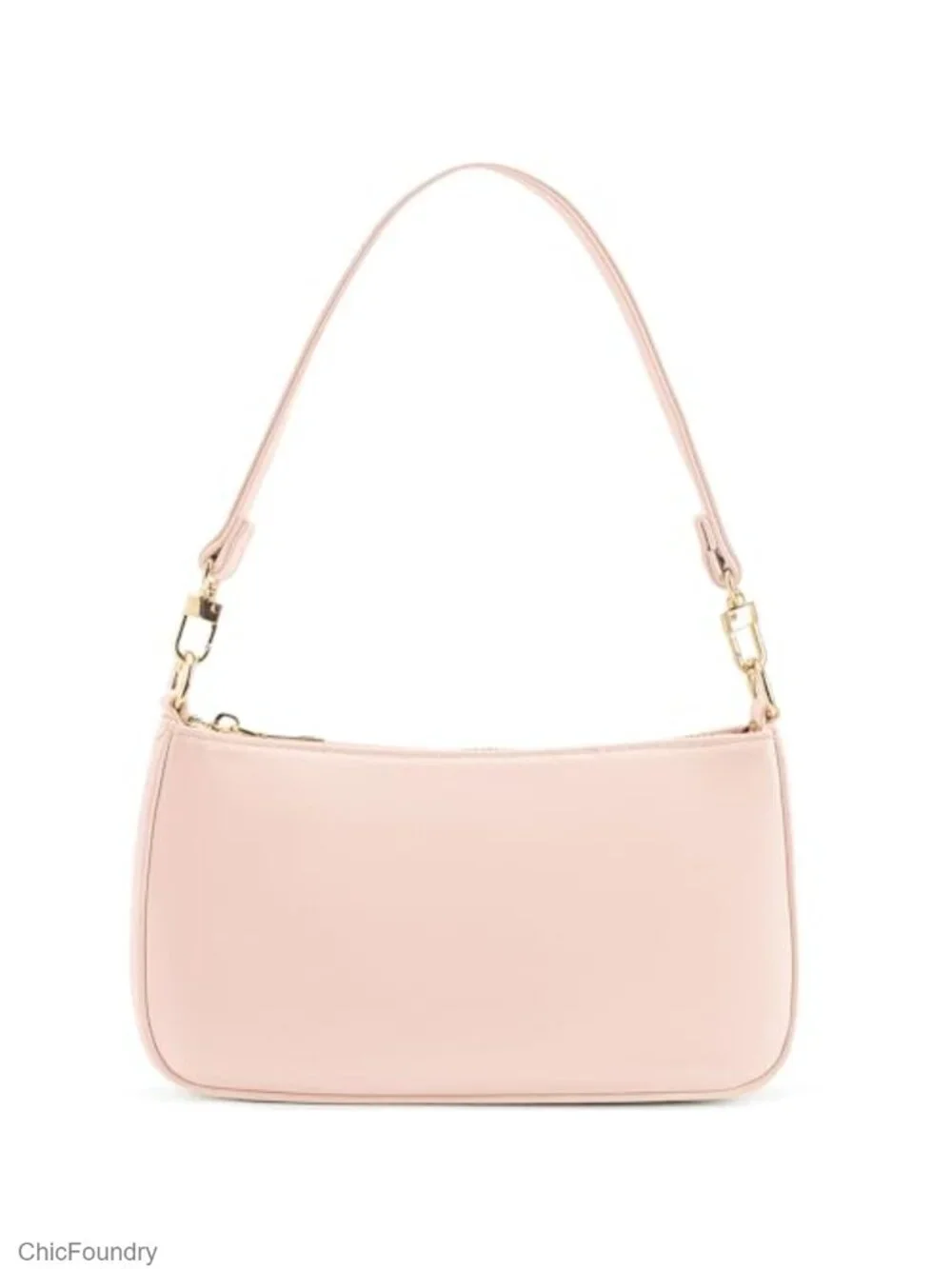 Retro Vegan Leather Hobo Shoulder Bag with Zipper Closure